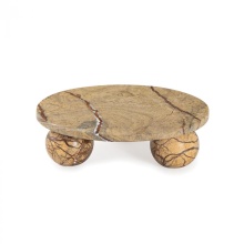 Regina Andrew 20-1537BRN - Regina Andrew Marlow Marble Plate Small (Brown)