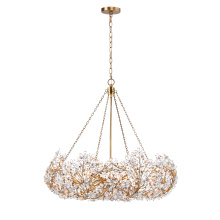 Terracotta Lighting H24108-12 - Ludovica Flower Basket chandelier