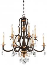 Minka Metropolitan N6459-652 - CHATEAU NOBLES - 10 LIGHT CHANDELIER
