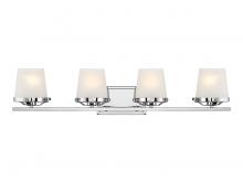Lighting One US V6-L8-5250-4-11 - Klein 4-Light Bathroom Vanity Light in Polished Chrome