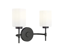 Millennium 19602-MB - Keylee 15.5" Wide 2-Light Vanity - Matte Black