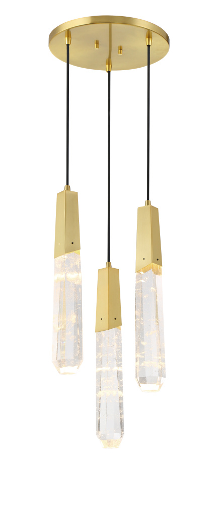 DRIFTING DROPLETS - 3 LT LED PAN PENDANT