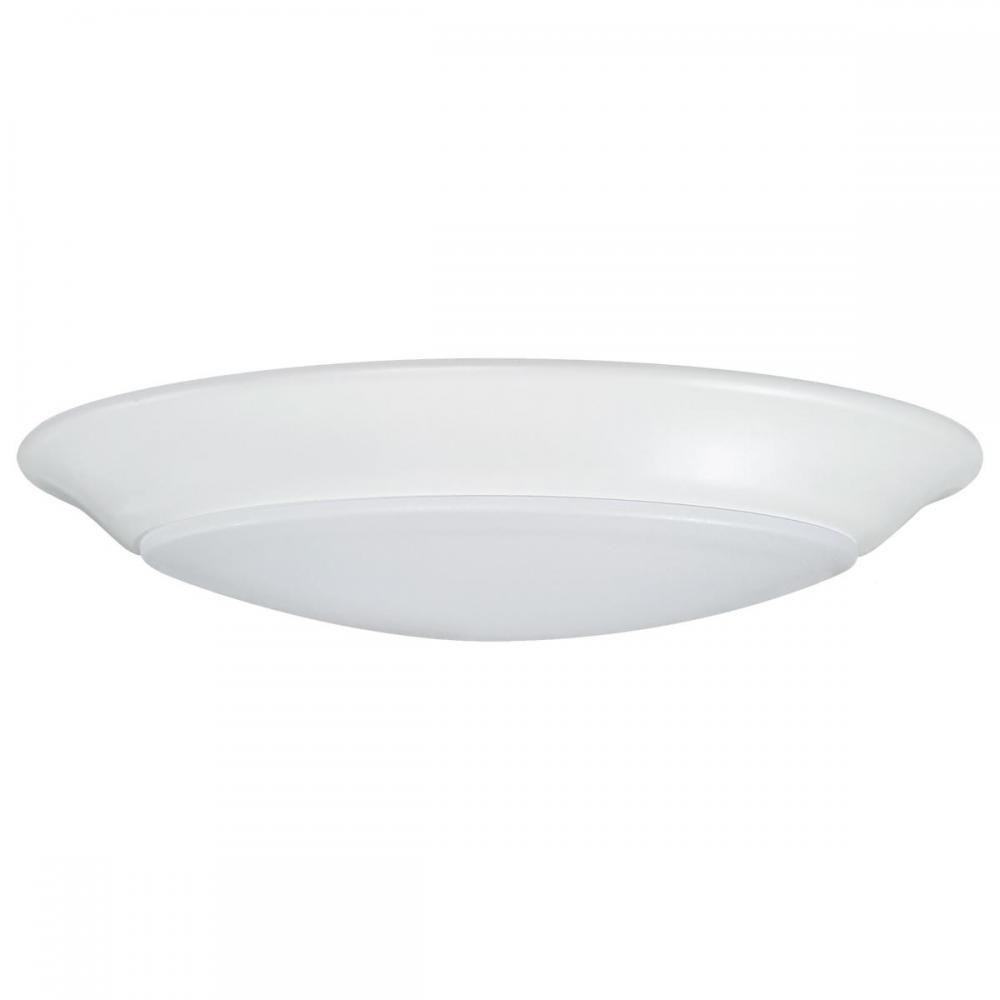 7 inch; LED Disk Light; 3000K; 6 Unit Contractor Pack; White Finish