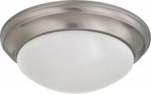Nuvo 62/788 - 14" - LED Flush with Frosted Glass- Brushed Nickel Finish- 120-277V