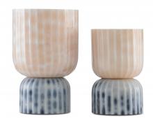 Currey 1200-0375 - Palazzo Pink & Blue Vases Set of 2